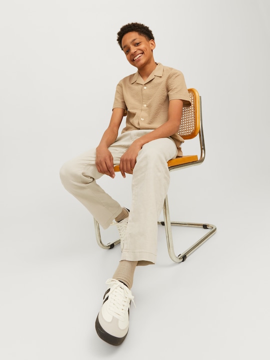 Actual product image Jack & Jones Jpstkarl Jjlawrence Linen Chino Sn Jnr (140)