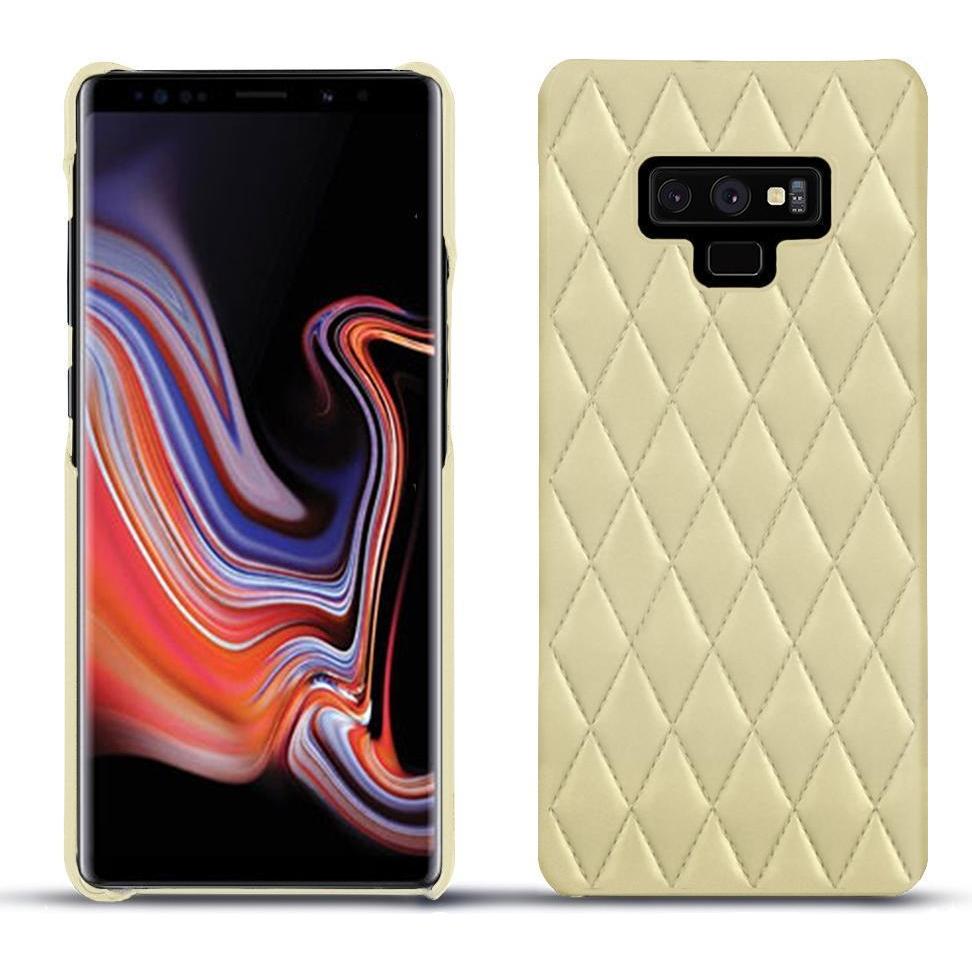 Noreve Lederschutzhülle (Samsung Galaxy Note 9), Smartphone Hülle, Beige