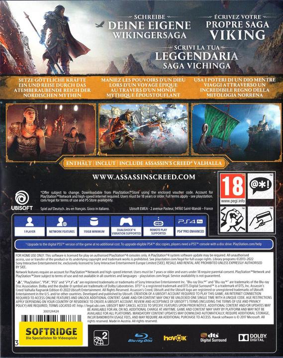 Image du produit Ubisoft Assassin's Creed : Valhalla - Édition Ragnarok (PS4, Multilingue)