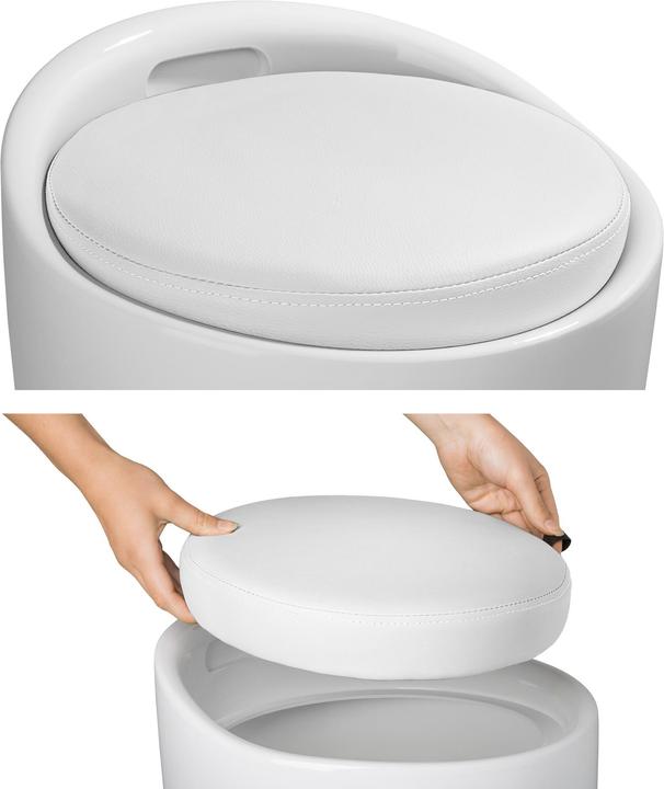 Actual product image tectake Bathroom stool