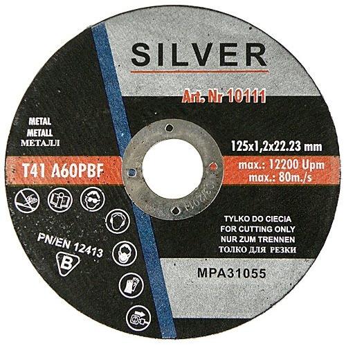 Silver, Sägeblatt, Metallschnittscheibe 125 x 2,5 x 22,2 mm