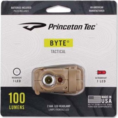 Produktbild Princeton Tec BYTE TACTICAL Headlamp 200 lumens Tan (200 lm)