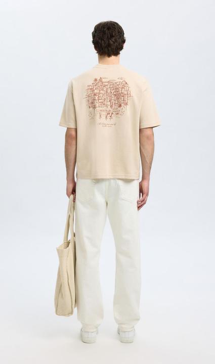 Actual product image Selected Loose Fit Print T-Shirt (L)