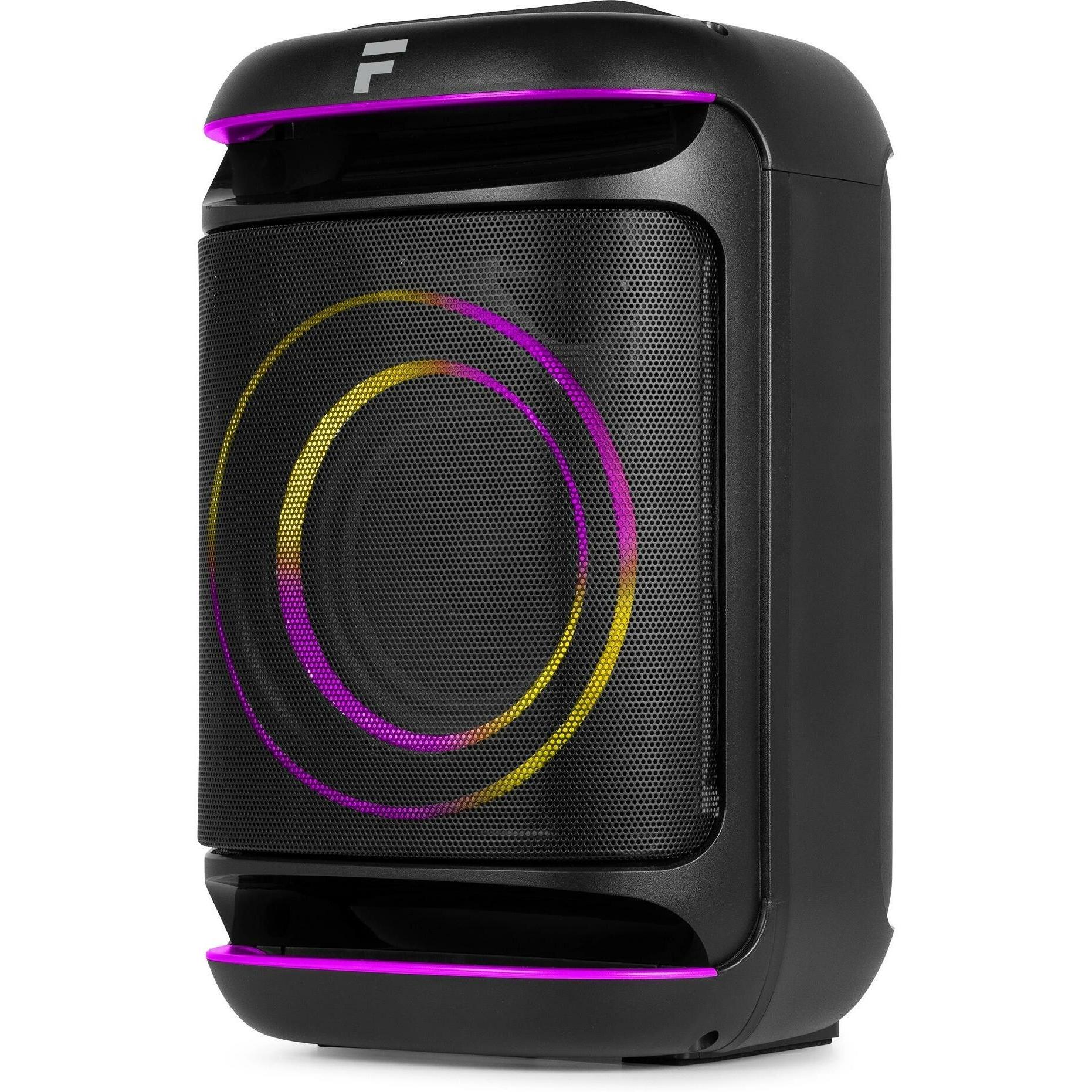 Fenton Partybox - Track165 portable speaker met Bluetooth - Karaoke set met (15 h), Altoparlante Bluetooth, Nero