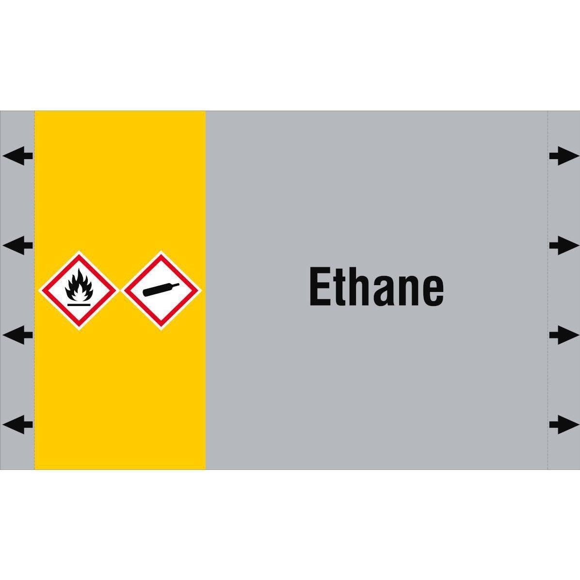 Brady, Etiketten, ISO 20560 Pipe Markers - Gas