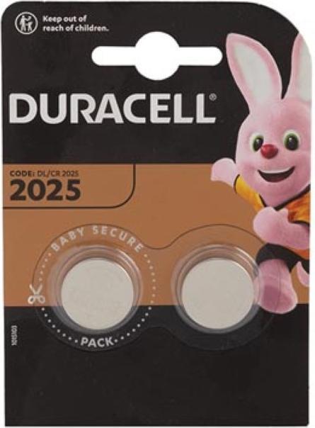 Image du produit Duracell Lithium CR2025 (2 pcs, CR2025, 165 mAh)