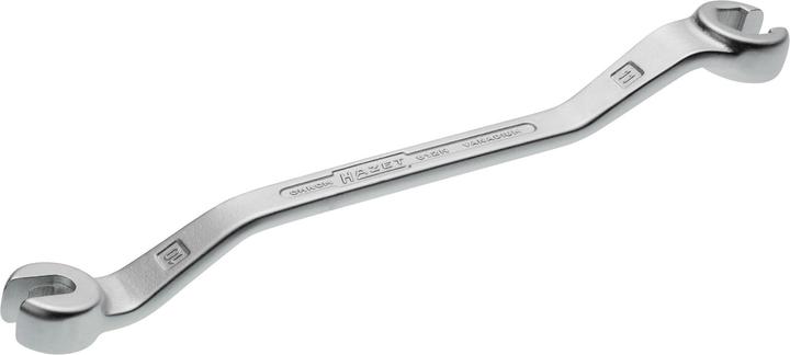 Produktbild HAZET Doppel-Ringschlüssel ∙ offen 612N-10X11 ∙ Aussen Sechskant Profil ∙ 10 x 11 mm (10 mm, 11 mm)