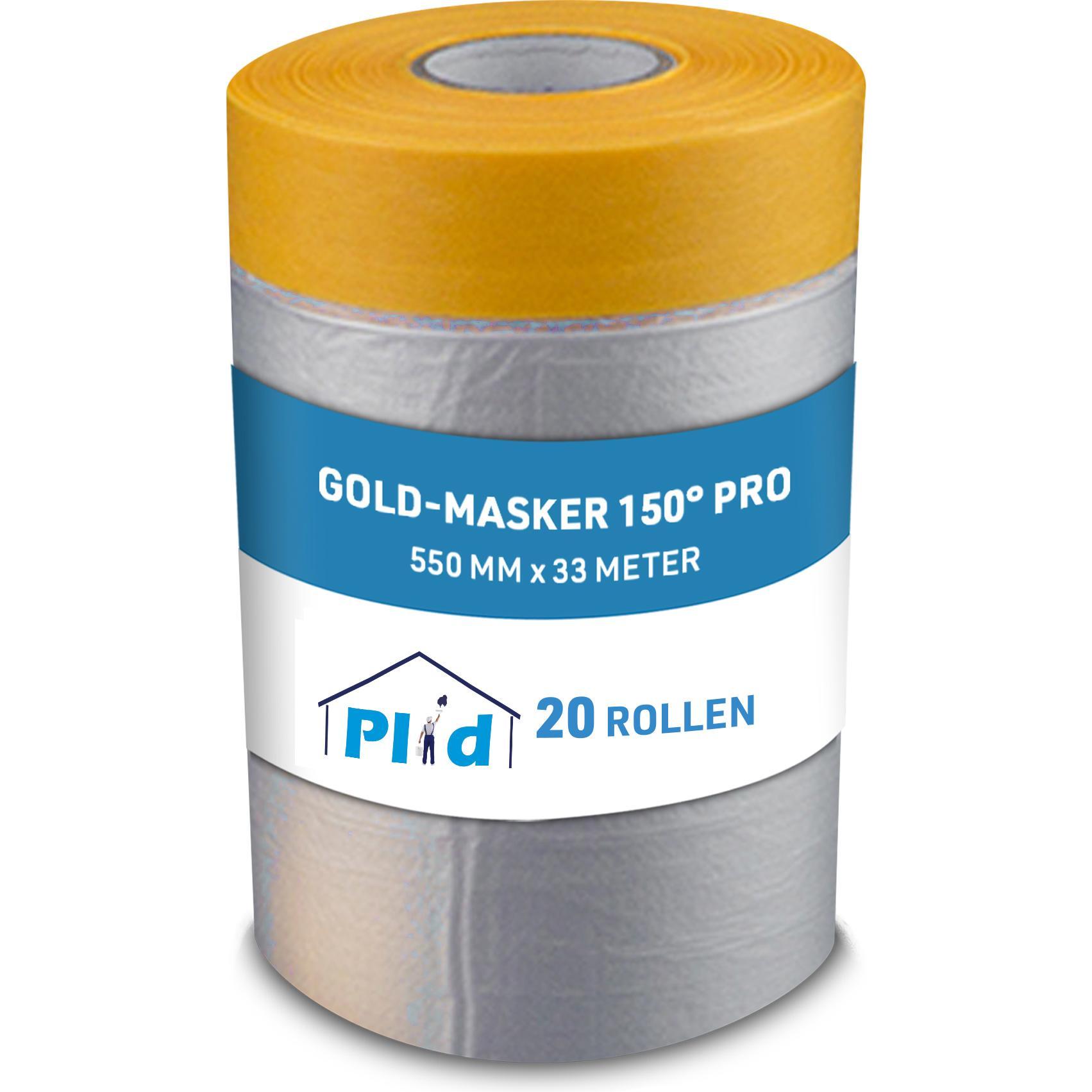Thumbnail - Plid, Klebeband, Gold-Masker 150° Pro Abdeckfolie mit Klebeband 20 Rollen