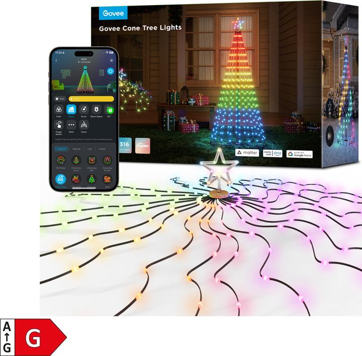 Produktbild Govee Cone Tree Lights