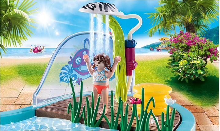 Immagine prodotto Playmobil Piscina piccola con spruzzatore d'acqua (70610, Divertimento in famiglia Playmobil)