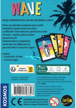 Immagine prodotto Kosmos Jeu - Wave (Fr) (Francese, 2 - 4 Giocatori)