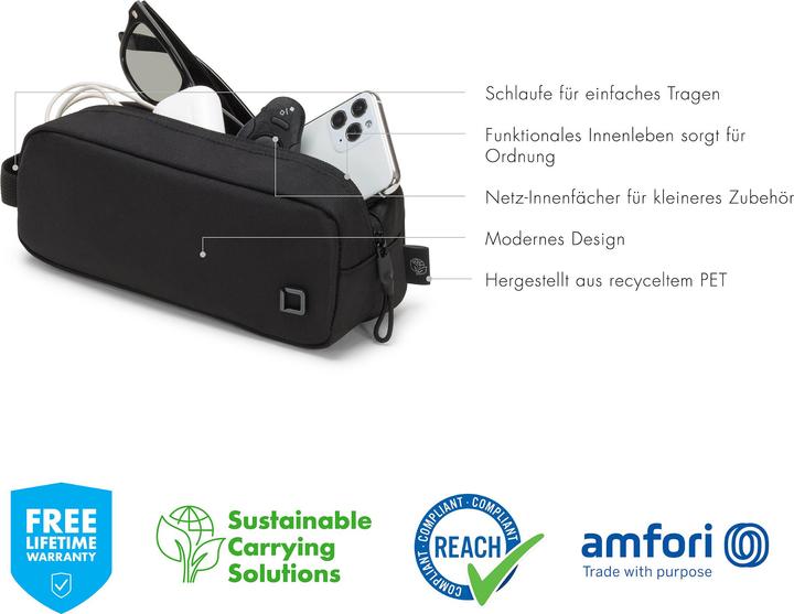Produktbild Dicota Reisetasche Eco Accessories Pouch MOTION Schwarz