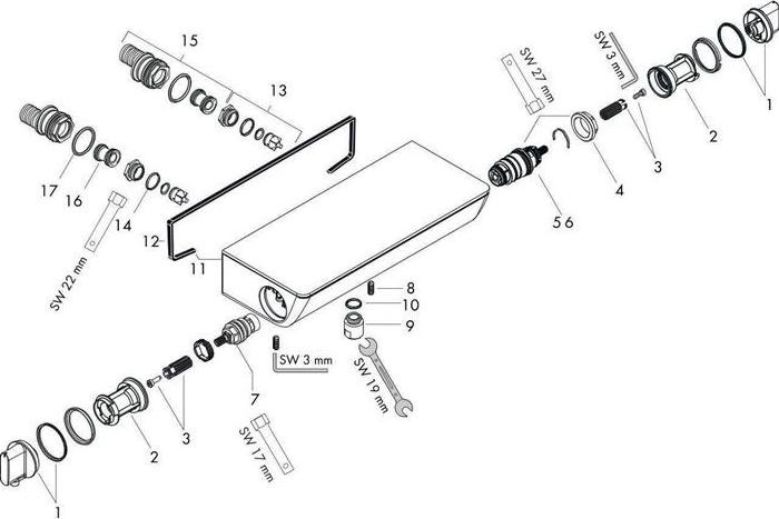 Immagine prodotto hansgrohe Termostato doccia ECOSTAT SELECT