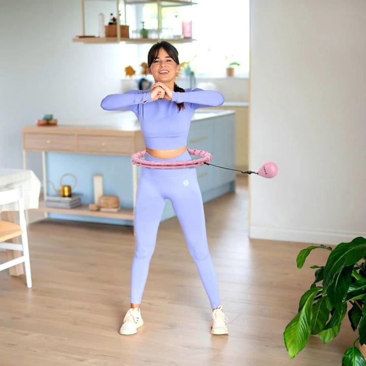 Produktbild HMS Hula Hoop con Nodi e Peso - Rosa (190 g)