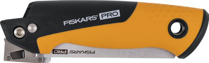 Actual product image Fiskars Pro Compact folding saw, Incl. 2 saw blades, Saw blade length: 15 cm, 13 TPI and 24 TPI, Schw