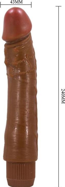 Actual product image Baile - Dybbuk Realistic Vibrator 24 cm Mulatto