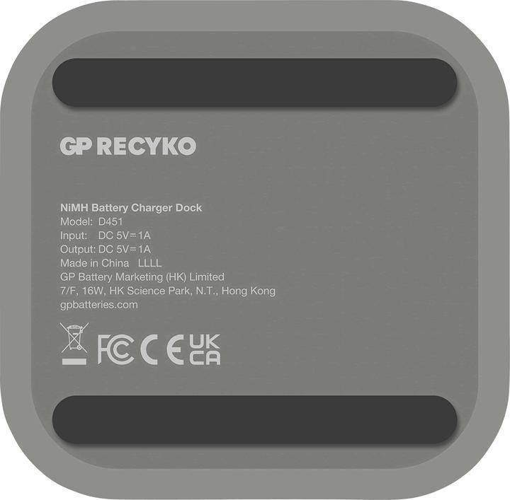 Actual product image GP Batteries Battery Recharger (5 pcs., AA, AAA, Battery + charger)