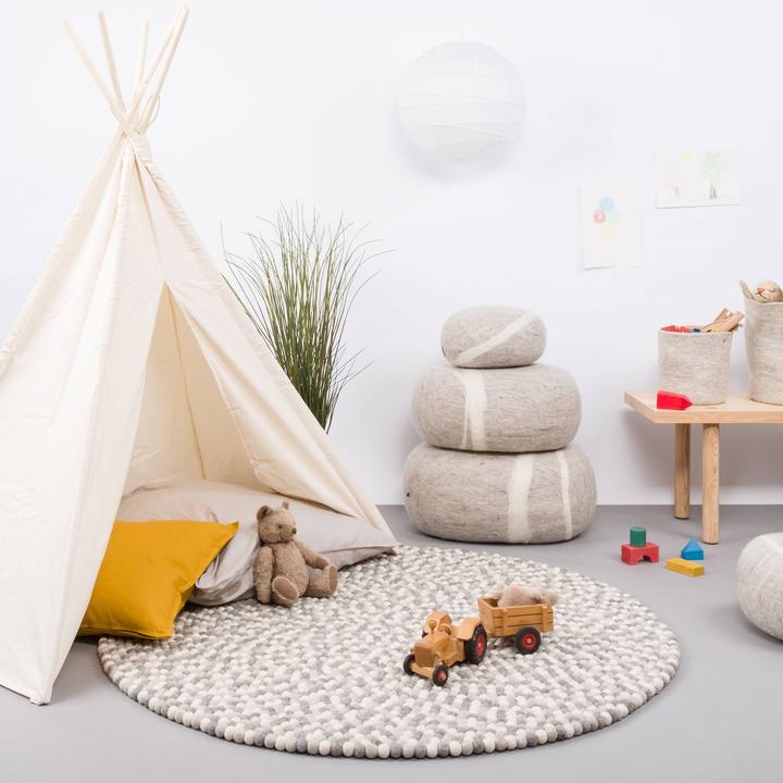 Produktbild Myfelt Hella Filzkugelteppich rund (140 cm)