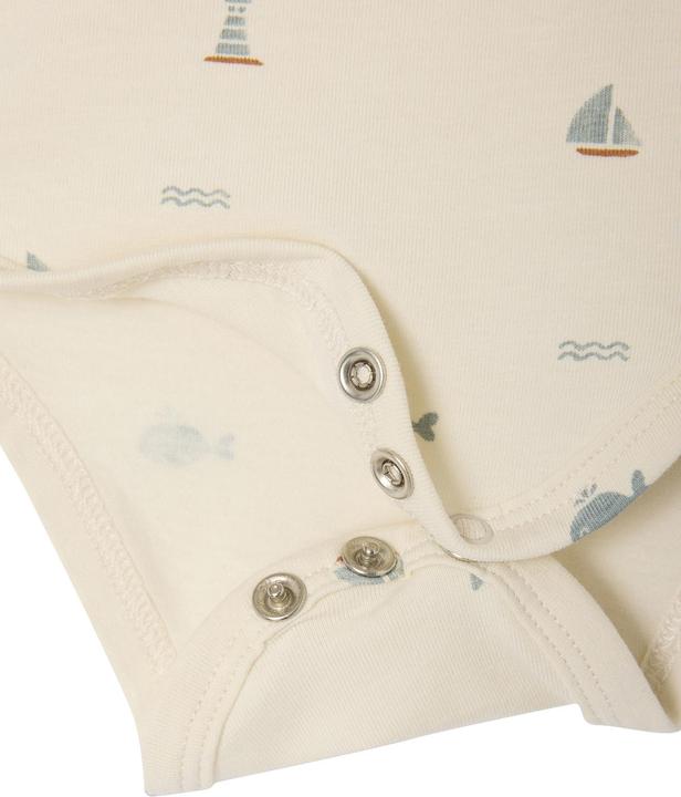 Immagine prodotto Vertbaudet Bio-Kollektion: 2er-Pack Baby Bodys für Neugeborene mit Öffnung hinten (68)