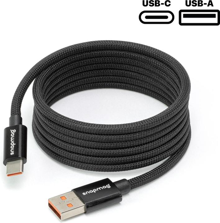 Image du produit Snapmag USB-A to C BLACK EDITION (1.50 m, 60 W)