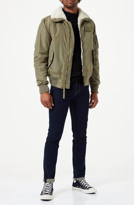 Actual product image Alpha Industries Slender Fit Bomber Jacket with Logo Patch and Remove Before Flight Tag (XXL)