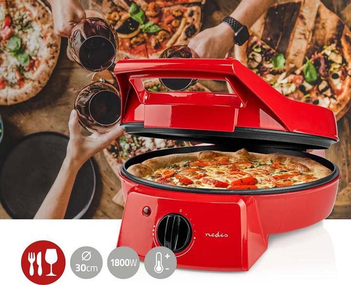 Produktbild Nedis FCPM100FRD Pizzamaker, Aluminium