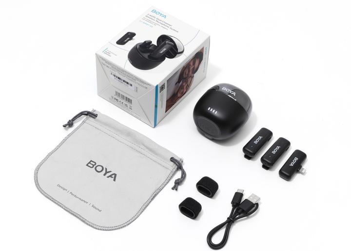 Immagine prodotto Boya BY-WM3T-D2 - Kit per Lightning 2 x trasmettitore / 1x ricevitore / 1x custodia (BY-WM3T-D2)