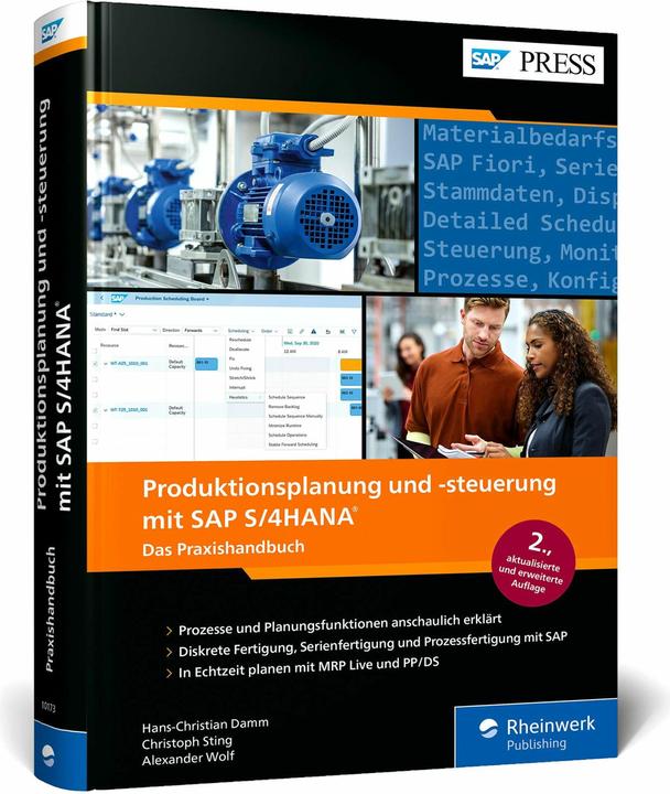 Image du produit Produktionsplanung und -steuerung mit SAP S/4HANA (Allemand, Christoph Sting, Hans-Christian Damm, Loup d'Alexandre, 2024)