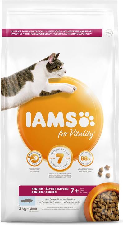 Immagine prodotto Iams per Vitality Senior con pesce di mare (Senior, 3 pz., 3000 g)