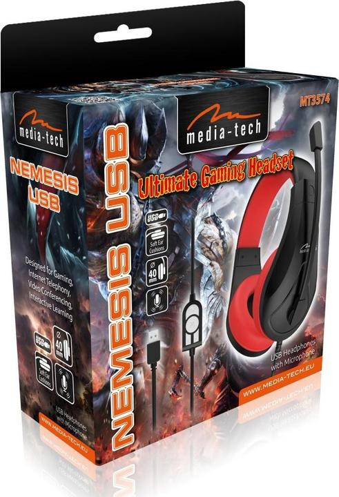 Actual product image Media-Tech MEDIATECH MT3574 NEMESIS USB - Stereo US (Cable)