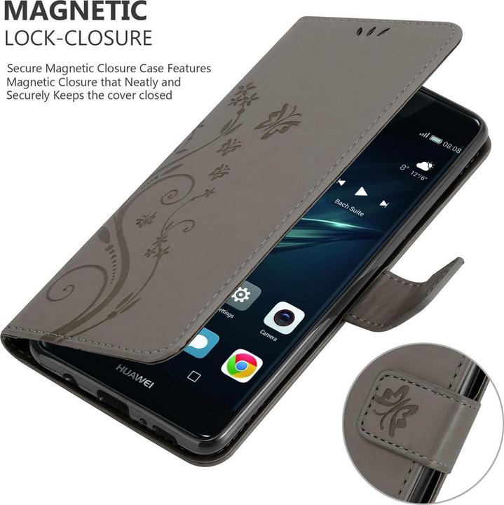 Actual product image Cadorabo Flower Book Cover (Huawei P9)