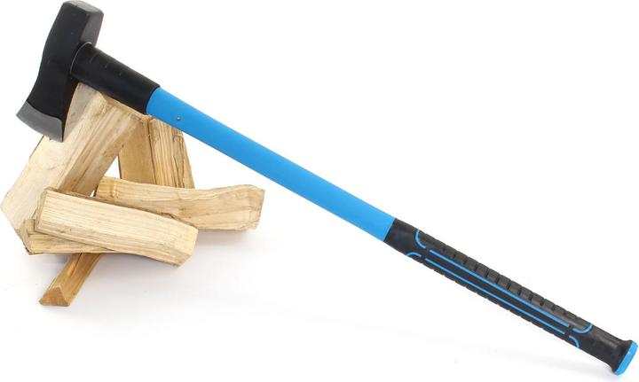 Actual product image XPOtool Axe 2.7kg Fibreglass Handle 910mm Wood Log Hatchet Splitting Axe Carbon Steel Blade