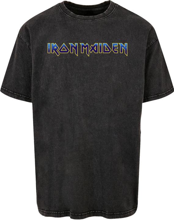 Produktbild Merchcode Powerslave - Dark Ink Acid Washed Oversize Tee - 190099 (3XL)