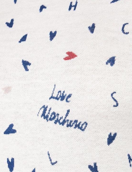 Produktbild Love Moschino Runde Hals Pullover mit Mikro Herzen Allover (38)