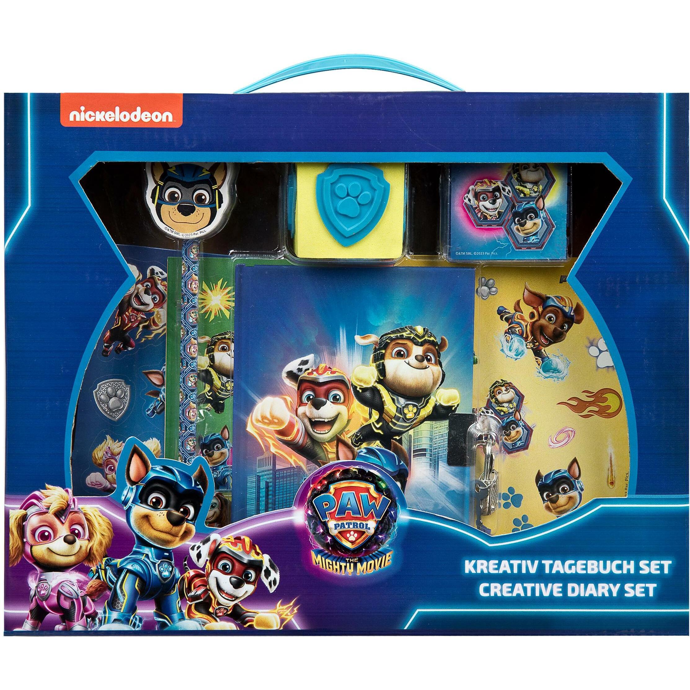 Thumbnail - Undercover, Heft + Block, Creative Diary Set - Paw Patrol Mighty Movie - Cool and Individual Design Possible - Grea (A6)