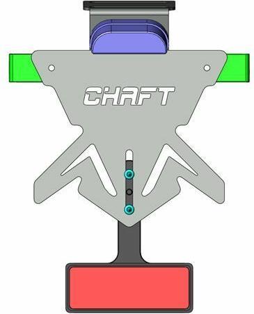 Chaft Verstellbarer Universalplattenhalter (Heck, Universal)