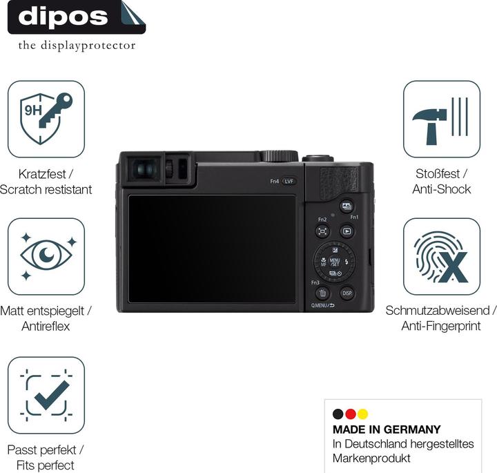 Produktbild Dipos Anti-Shock Displayschutz Matt 9H