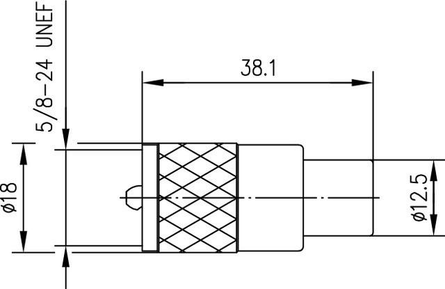 Immagine prodotto Telegärtner Spina del cavo UHF Isolamento: PTFE, B07, RG-213/U, PL259/9 (Spine e connettori)