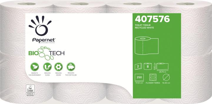 Multi Toiletpapier Biotech 2 lag nyfiber 28,75 m 8x8 rl,8 pk x 8 rl/krt (64 Pcs.)