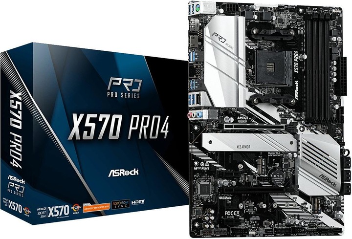 AsRock X570 Pro4 (AM4, AMD X570, ATX)