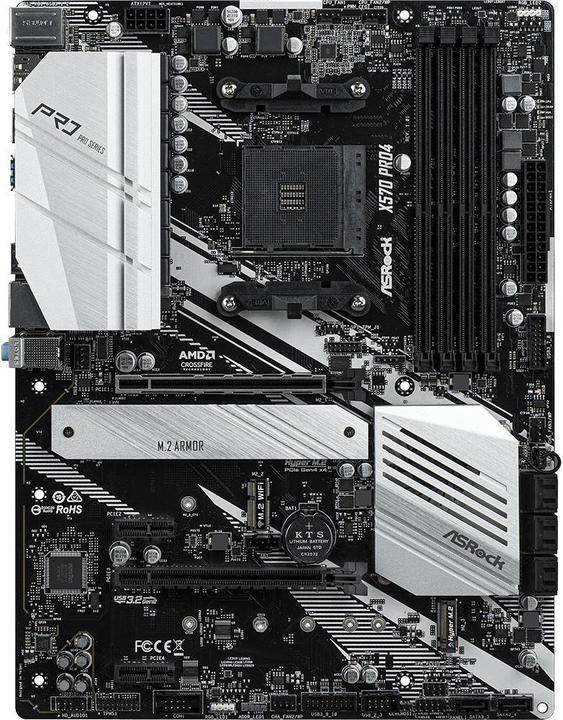 Produktbild AsRock X570 Pro4 (AM4, AMD X570, ATX)