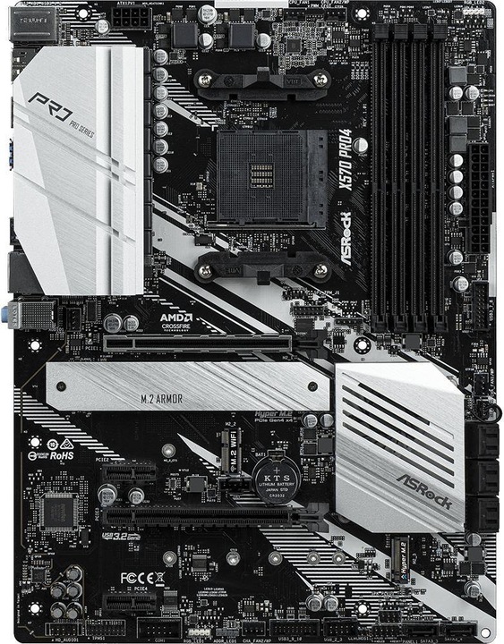 Produktbild AsRock X570 Pro4 (AM4, AMD X570, ATX)