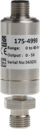 Produktbild RS PRO Pressure Transmitter 0-40barG 0-5V M12 4