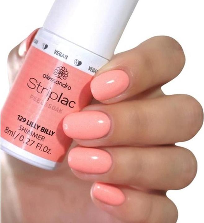 Immagine prodotto Alessandro Striplac Peel o Soak Lilly Billy 8 ml (129, Smalto pelabile)