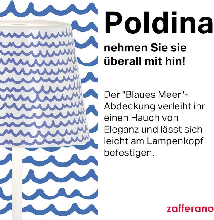 Actual product image Zafferano Poldina Pro Lamp with Shade