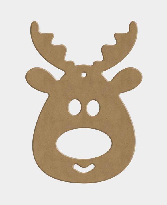Actual product image Aladine MDF decoration reindeer head