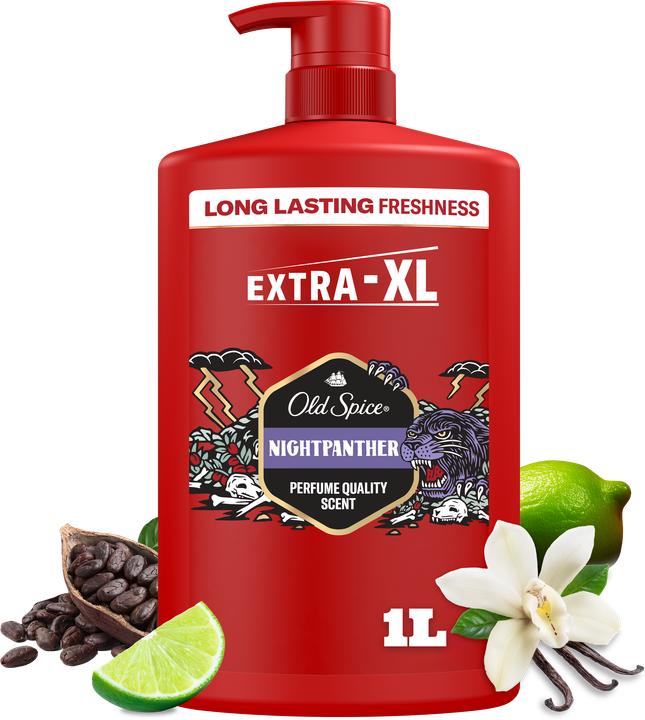 Produktbild Old Spice Night Panther (1000 ml, Flüssiges Shampoo)
