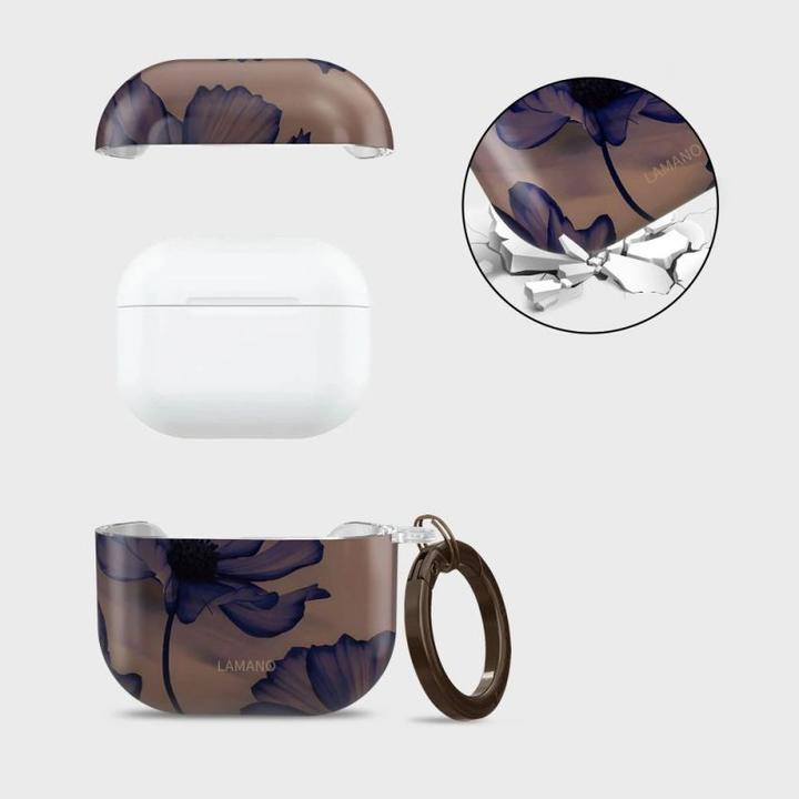 Produktbild 4Kom Tech-Protect Lamano Apple Airpods 4 Samt Nacht (Kopfhörer Hülle)