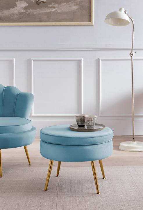 Produktbild SalesFever Sitzpouf hellblau