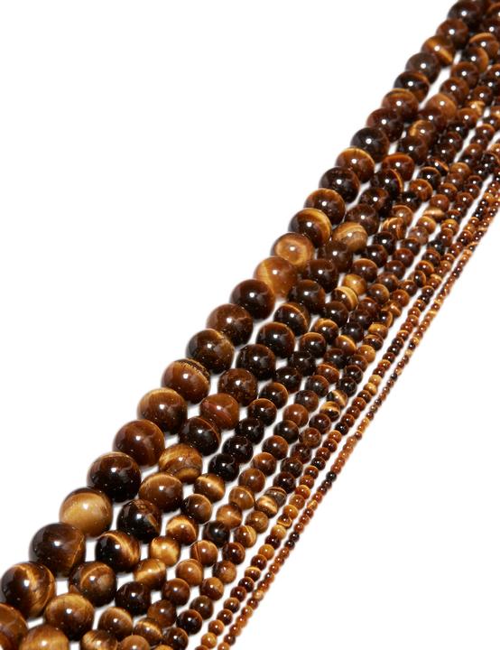 Immagine prodotto Leyda Filo di occhio di tigre marrone lucido